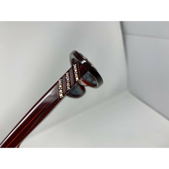 FRIEZEFRAMES Dorothy RED Eyeglasses 1A26 w/ Swarovski Crystals Made in France - Picture 9 of 11